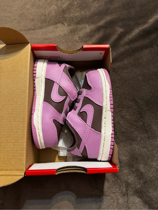 Nike Other - Nike Kids' Pink and Brown Velcro Low-Top Sneakers
